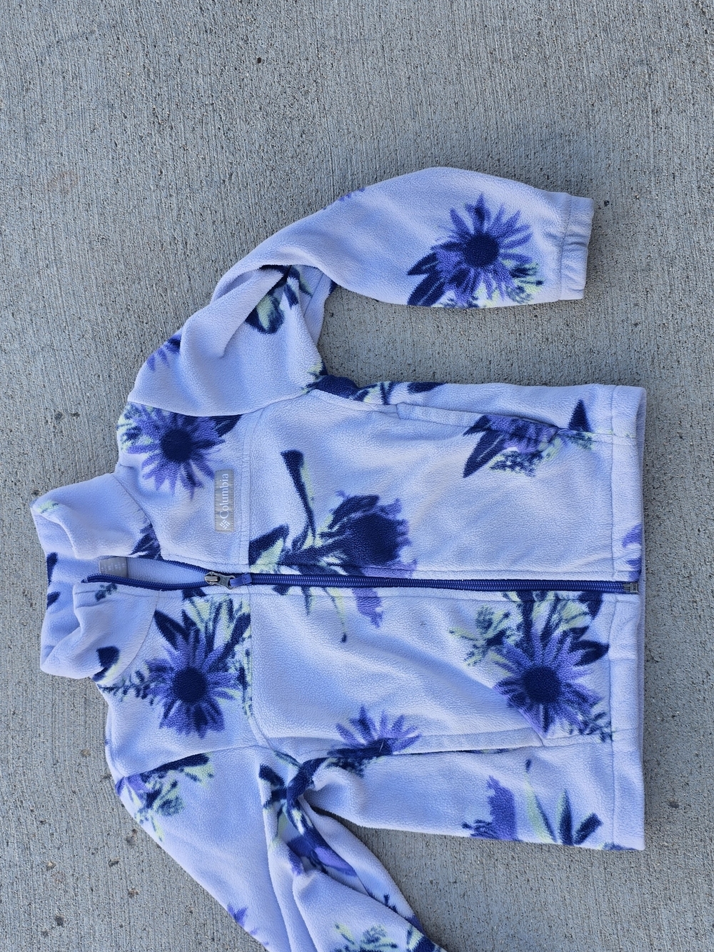 Columbia Light Purple Floral Fleece Jacket